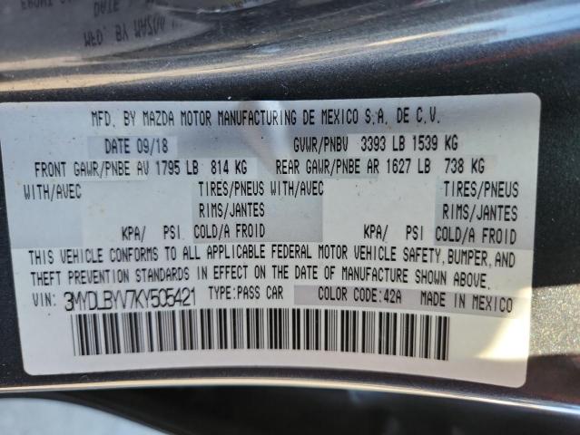 2019 TOYOTA YARIS L - 3MYDLBYV7KY505421