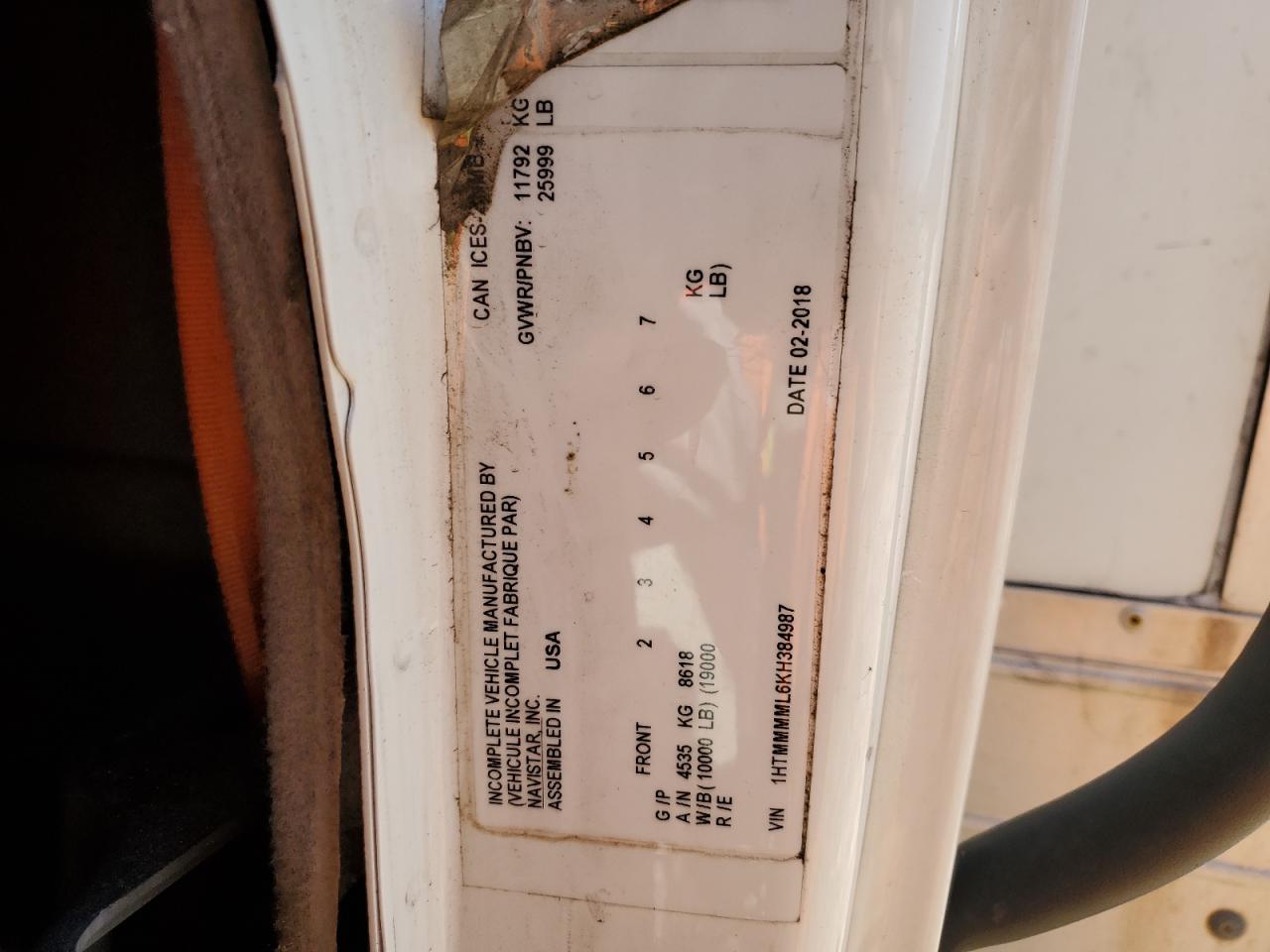 Lot #3291182967 2019 INTERNATIONAL 4000 4300