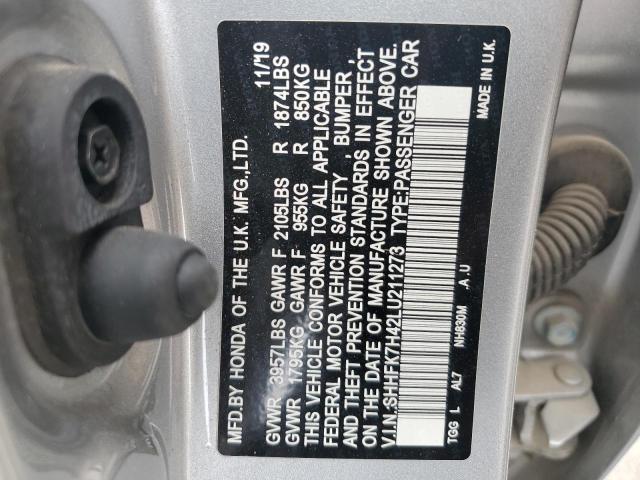 2020 HONDA CIVIC SPOR #3277178925