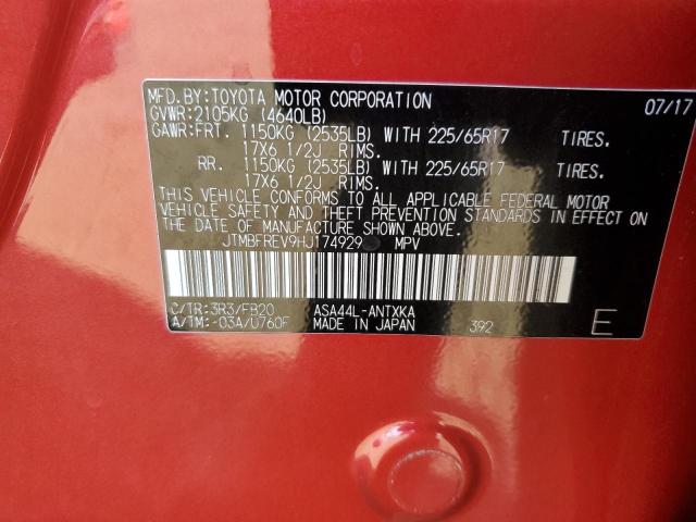 2017 TOYOTA RAV4 LE - JTMBFREV9HJ174929