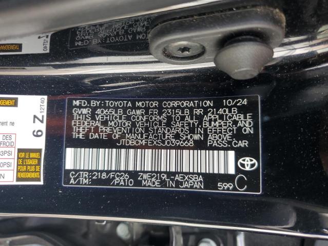 2025 TOYOTA COROLLA LE - JTDBCMFEXSJ039668