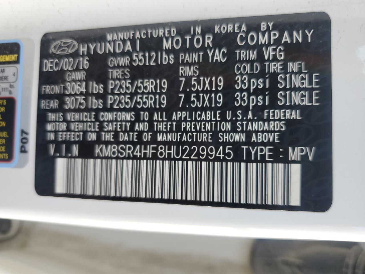 HYUNDAI SANTA FE SE ULTIMATE