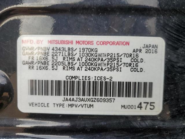 2016 MITSUBISHI RVR SE JA4AJ3AUXGZ609357