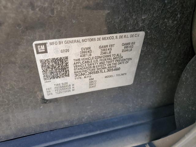 2020 CHEVROLET TRAX PREMI - 3GNCJRSB7LL305460