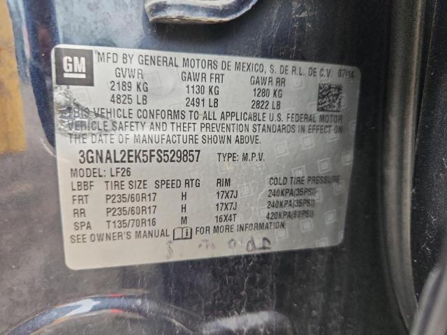 2015 CHEVROLET CAPTIVA SP 3GNAL2EK5FS529857