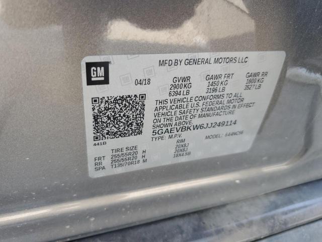 2018 BUICK ENCLAVE PREMIUM 5GAEVBKW6JJ249114