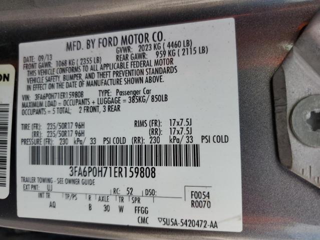 2014 FORD FUSION SE - 3FA6P0H71ER159808
