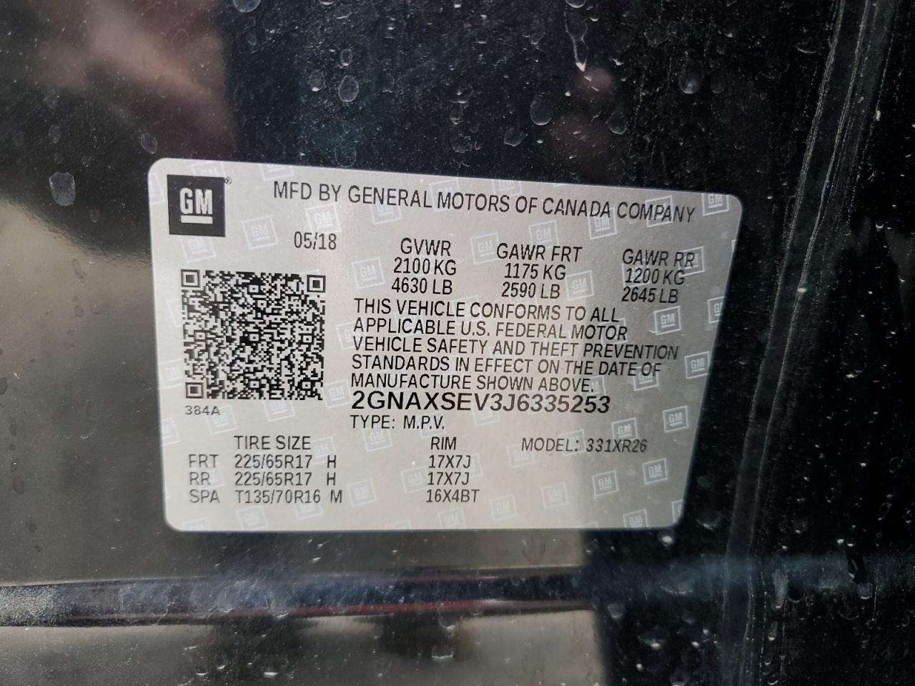 CHEVROLET EQUINOX LT