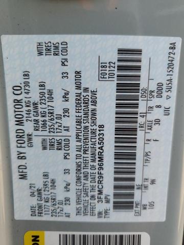 2021 FORD BRONCO SPO 3FMCR9F96MRA50318