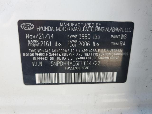 2015 HYUNDAI ELANTRA SE 5NPDH4AE6FH614722