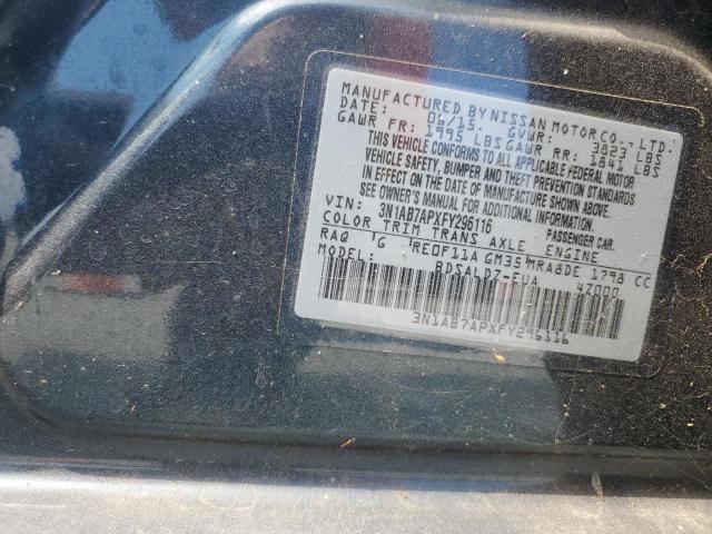 2015 NISSAN SENTRA S 3N1AB7APXFY296116