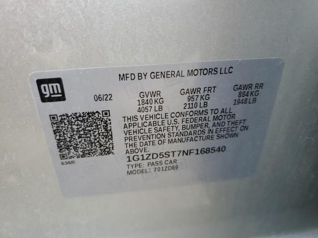 2022 CHEVROLET MALIBU LT #3291357132