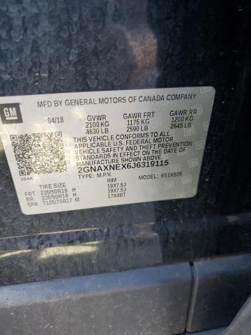 2018 CHEVROLET EQUINOX PR - 2GNAXNEX6J6319115