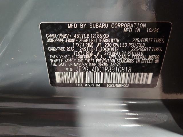 2024 SUBARU CROSSTREK JF2GUADC1R8910818