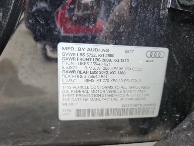 2018 AUDI SQ5 PRESTIGE WA1C4AFY6J2039163