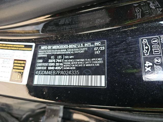 2023 MERCEDES-BENZ EQS SUV 580 4MATIC - 4JGDM4EB7PA024335