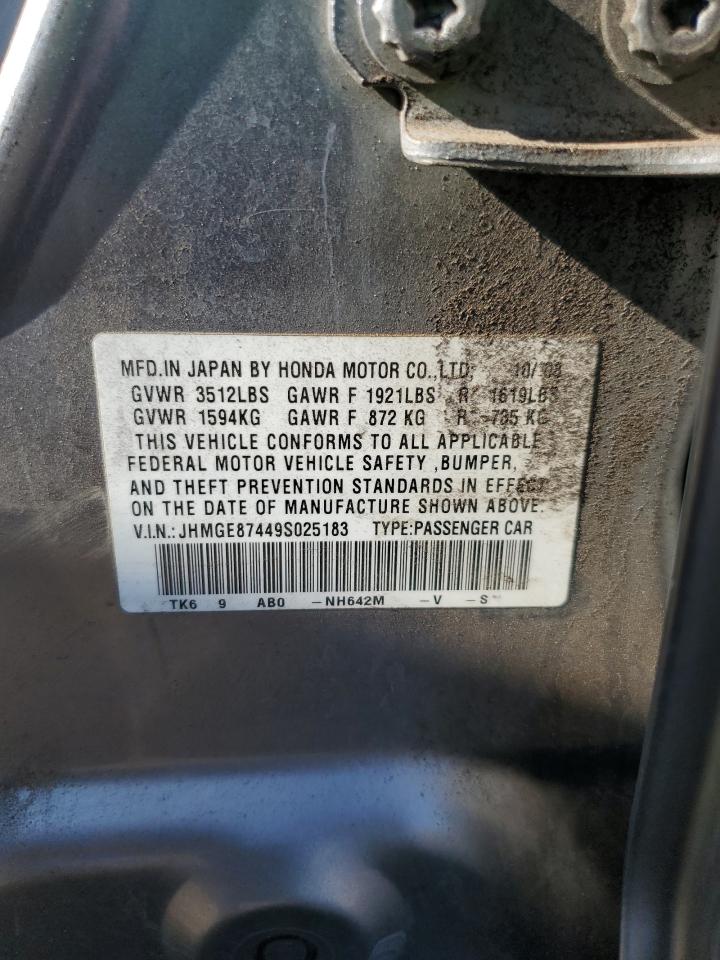 Lot #3280346996 2009 HONDA FIT SPORT