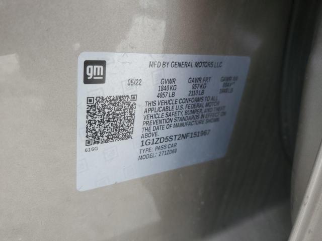 2022 CHEVROLET MALIBU LT - 1G1ZD5ST2NF151967