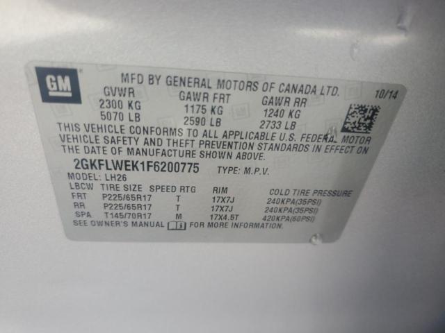2015 GMC TERRAIN SL 2GKFLWEK1F6200775
