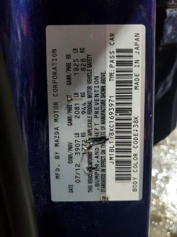 2012 MAZDA 3 I - JM1BL1V8XC1693971