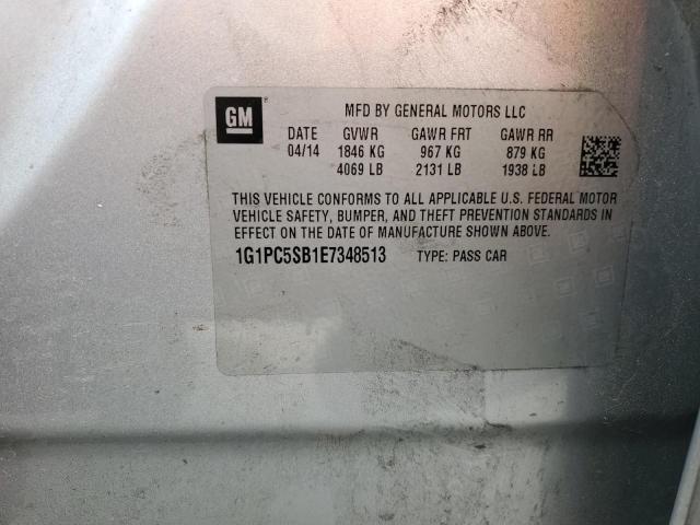 2014 CHEVROLET CRUZE LT - 1G1PC5SB1E7348513