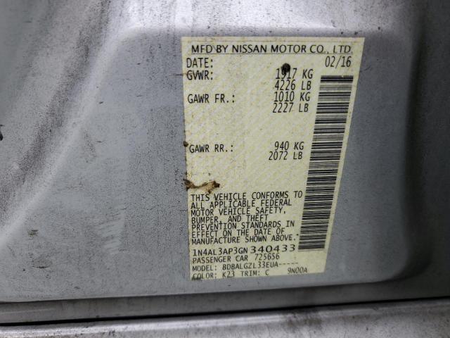 2016 NISSAN ALTIMA 2.5 - 1N4AL3AP3GN340433