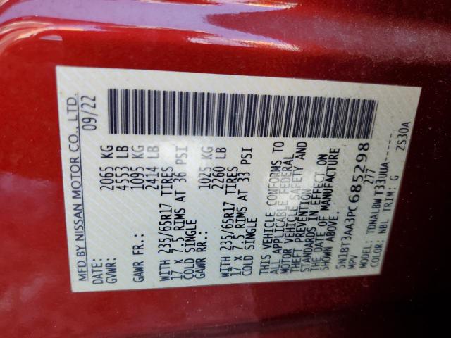 2023 NISSAN ROGUE S 5N1BT3AA3PC685298