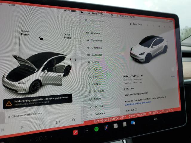2021 TESLA MODEL Y 5YJYGDEE5MF067517