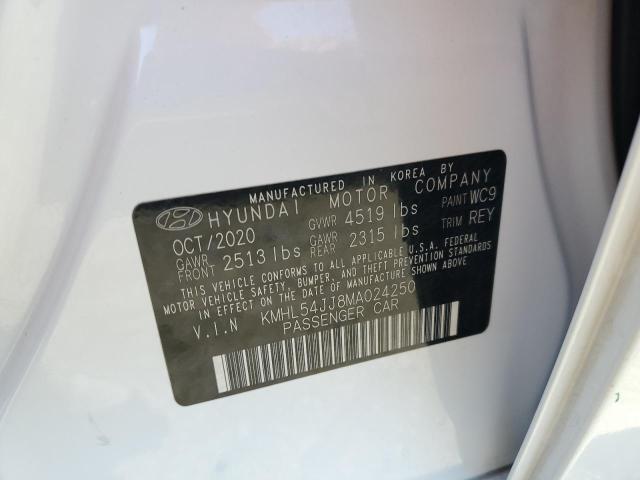 2021 HYUNDAI SONATA HYB KMHL54JJ8MA024250