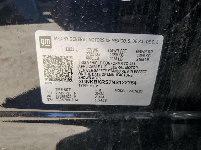 2022 CHEVROLET BLAZER RS 3GNKBKRS7NS122364