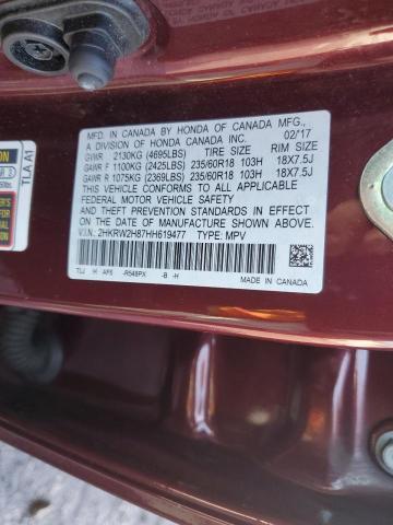 2017 HONDA CR-V EXL 2HKRW2H87HH619477