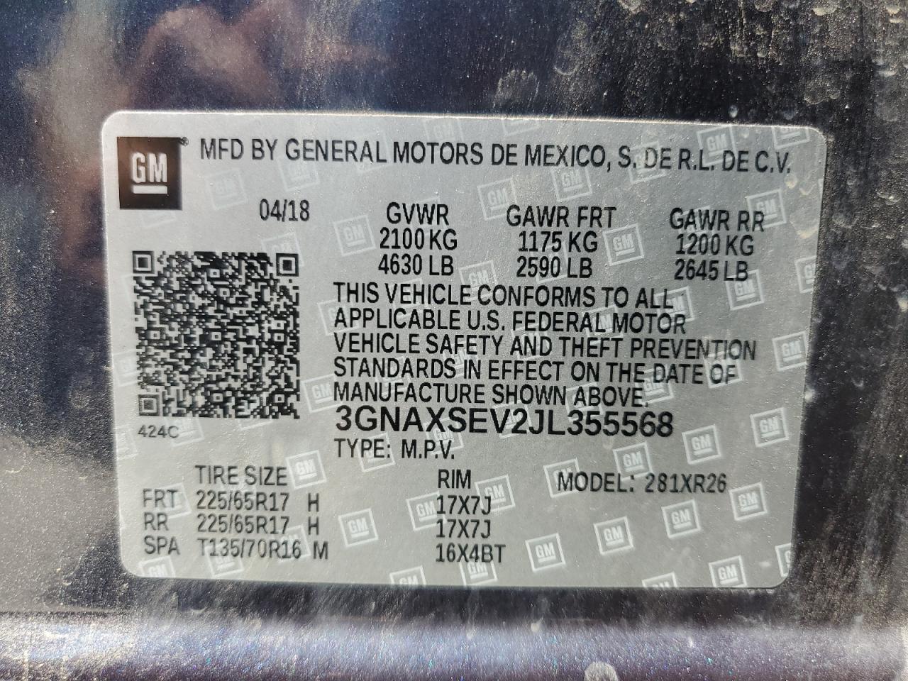 CHEVROLET EQUINOX LT