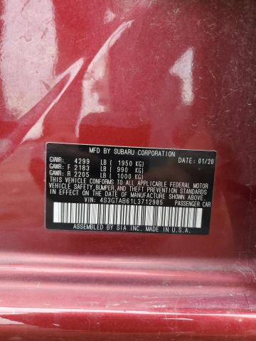 2020 SUBARU IMPREZA 4S3GTAB61L3712985