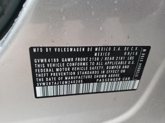 2016 VOLK JETTA S #3264467469