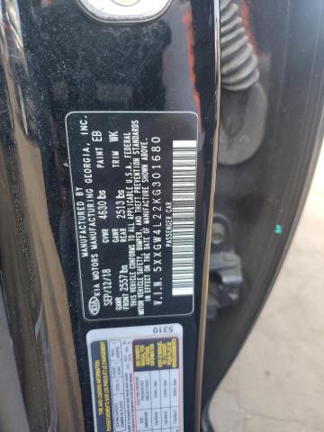 2019 KIA OPTIMA SX 5XXGW4L22KG301680