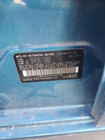 2018 MITSUBISHI MIRAGE ES ML32A3HJ0JH007296