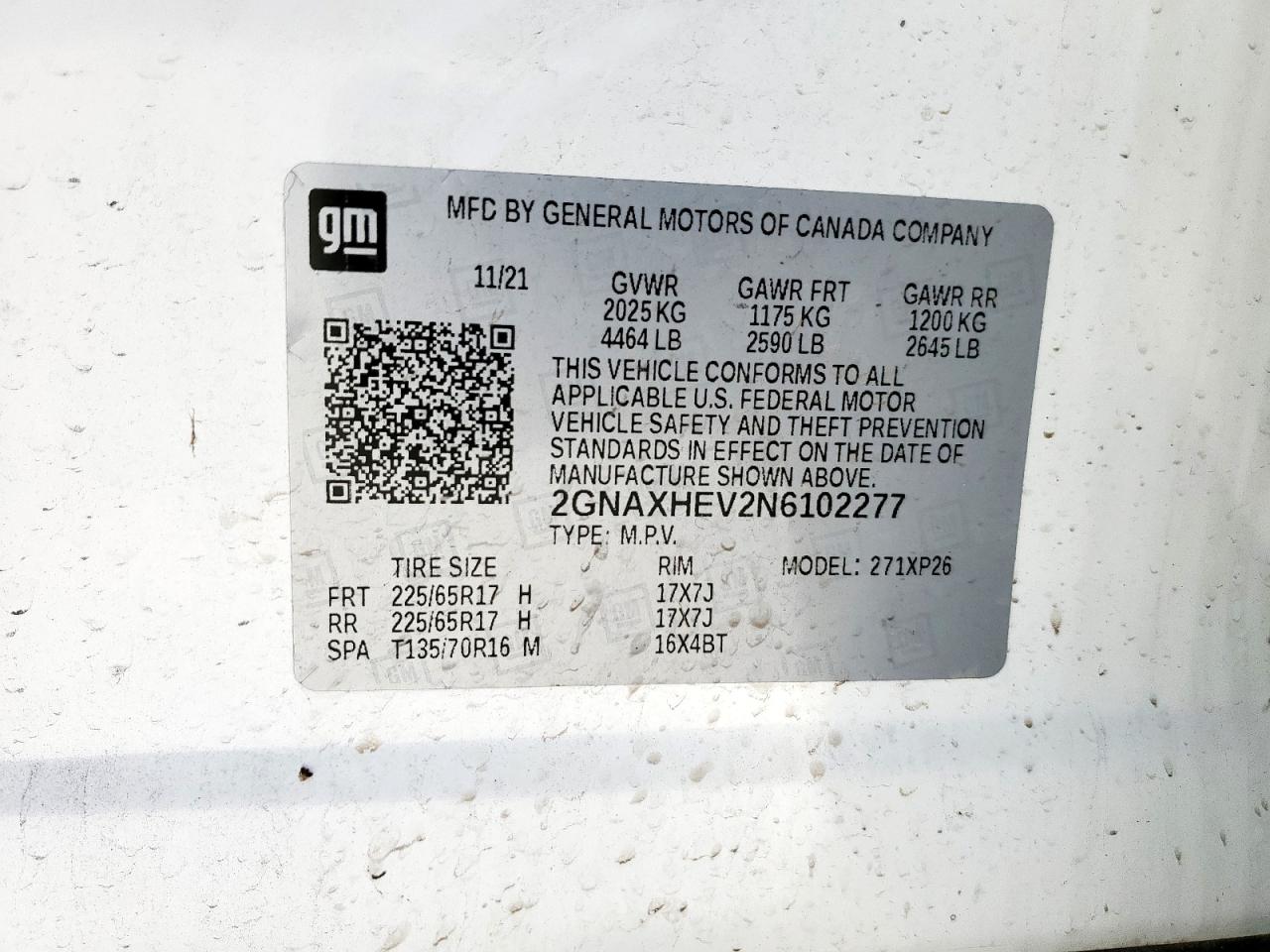 CHEVROLET EQUINOX LS