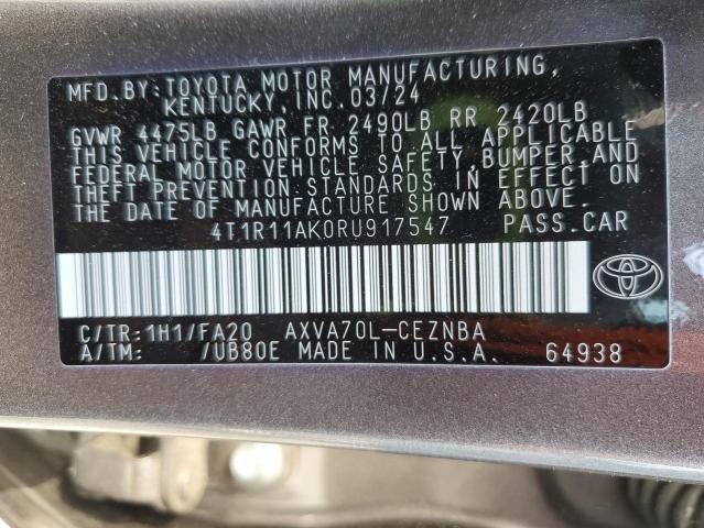 2024 TOYOTA CAMRY LE - 4T1R11AK0RU917547