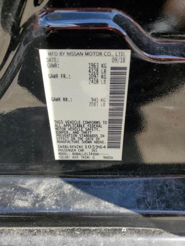 2019 NISSAN ALTIMA PLA 1N4BL4FV2KC105964