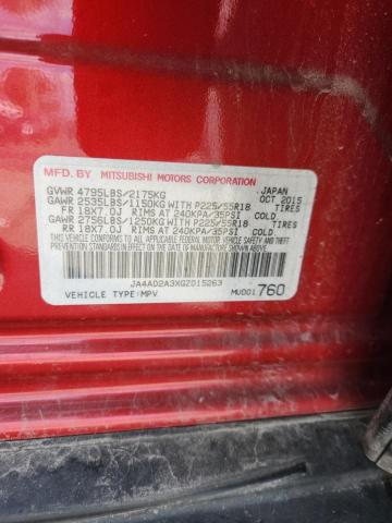 2016 MITSUBISHI OUTLANDER JA4AD2A3XGZ015263