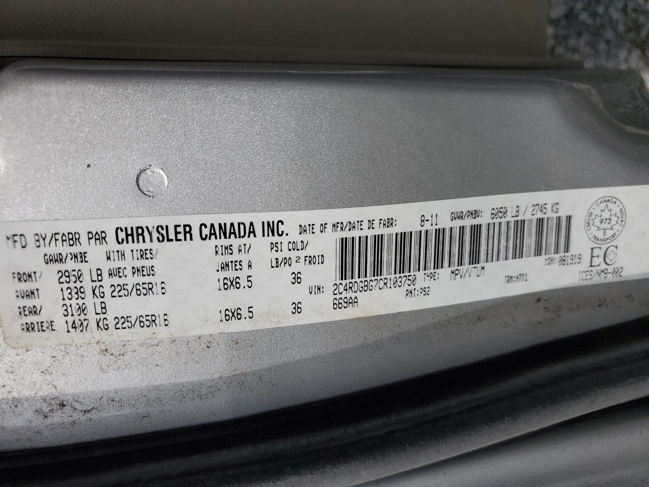 DODGE GRAND CARAVAN SE