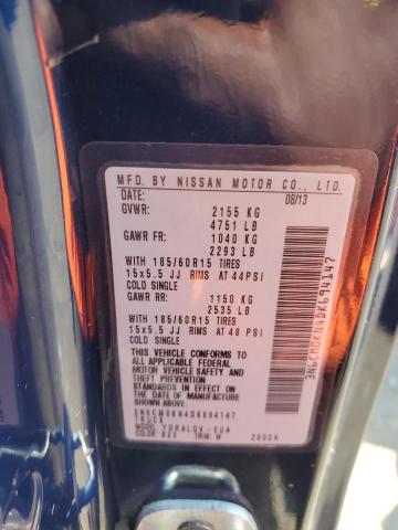 2013 NISSAN NV200 2.5S - 3N6CM0KN4DK694147