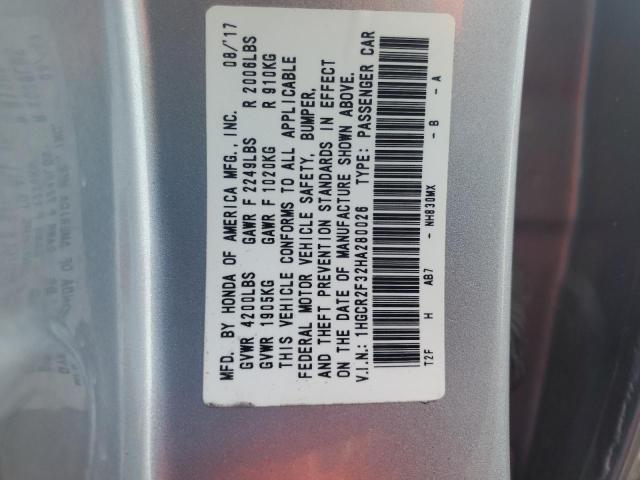 2017 HONDA ACCORD LX - 1HGCR2F32HA280026