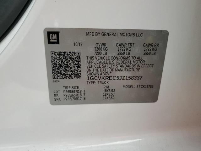 2018 CHEVROLET SILVERADO #3285549337