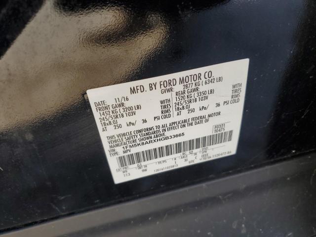 2017 FORD EXPLORER P 1FM5K8ARXHGB33665