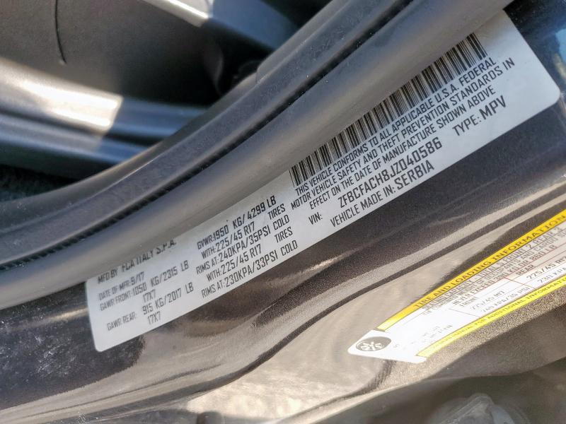 2018 FIAT 500L LOUNG ZFBCFACH8JZ040586