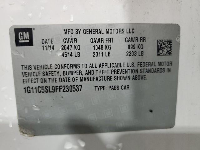 2015 CHEVROLET MALIBU 1LT 1G11C5SL9FF230537