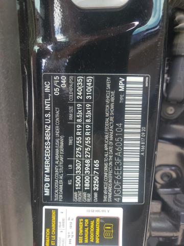 2015 MERCEDES-BENZ GL 450 4MATIC - 4JGDF6EE3FA605104