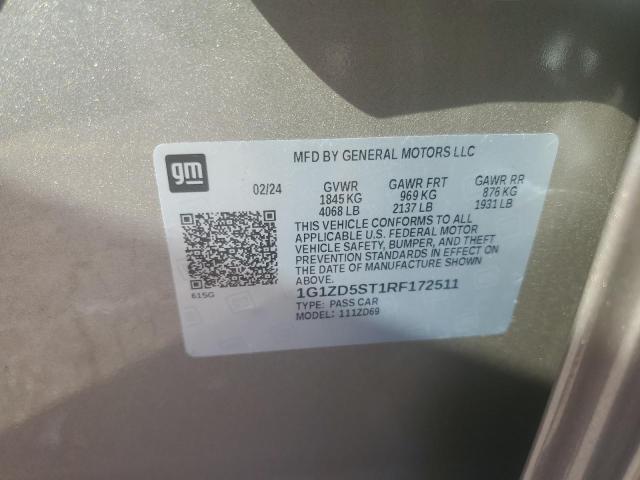 2024 CHEVROLET MALIBU LT 1G1ZD5ST1RF172511