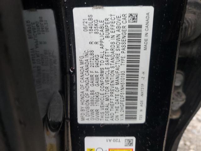 2022 HONDA CIVIC SPOR #3319864153